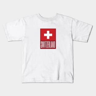 Switzerland Country Symbol Kids T-Shirt